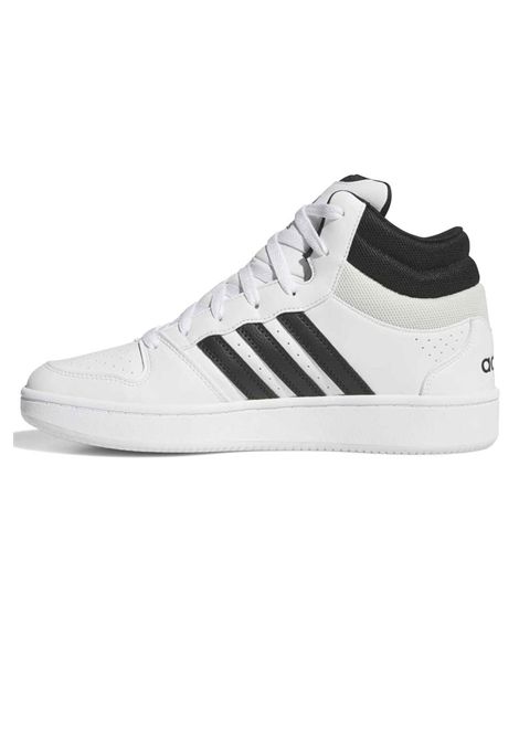 Scarpe Adidas Hoops Mid Classic Bianco Nero Uomo ADIDAS CORE | Sneakers | KI1032-